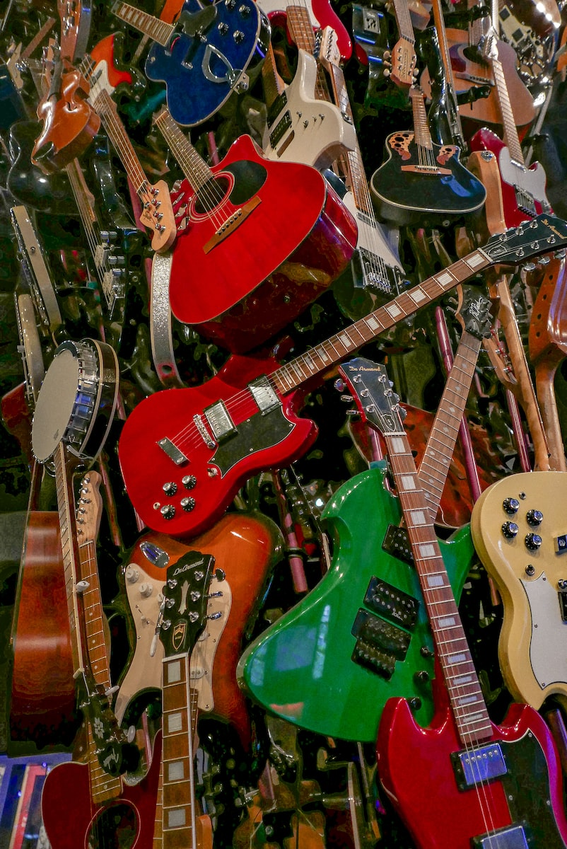Guitar Wall - Seattle'S Mopop Museum Of Pop Culture
