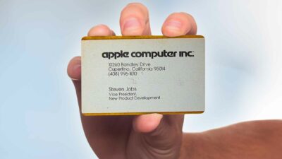 Famous Business Cards From Tech Leaders - Steve Jobs