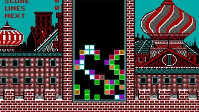 A Screenshot Of A Tetris Video Game.