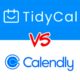 Tidycal Vs Calendly: Which Is Better For Booking &Amp;Amp; Managing Meetings In 2024? - Comparison Image Featuring The Logos Of Tidycal And Calendly With &Amp;Quot;Vs&Amp;Quot; In Red Text Centered Between The Two. Highlighting &Amp;Quot;Tidycal Vs Calendly,&Amp;Quot; This Image Draws Attention To Their Different Plans And Features.