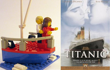 Famous Movie Scenes Recreated In Lego: The Titanic