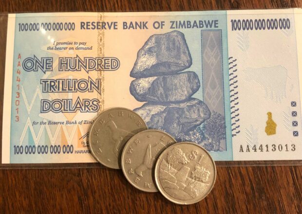 One Hundred Trillion Zimbabwe Dollars