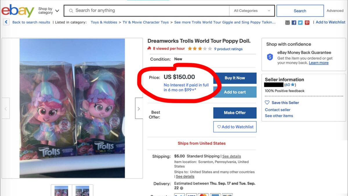 Banned Trolls World Tour Giggle ‘N Sing Poppy Doll For Sale On Ebay