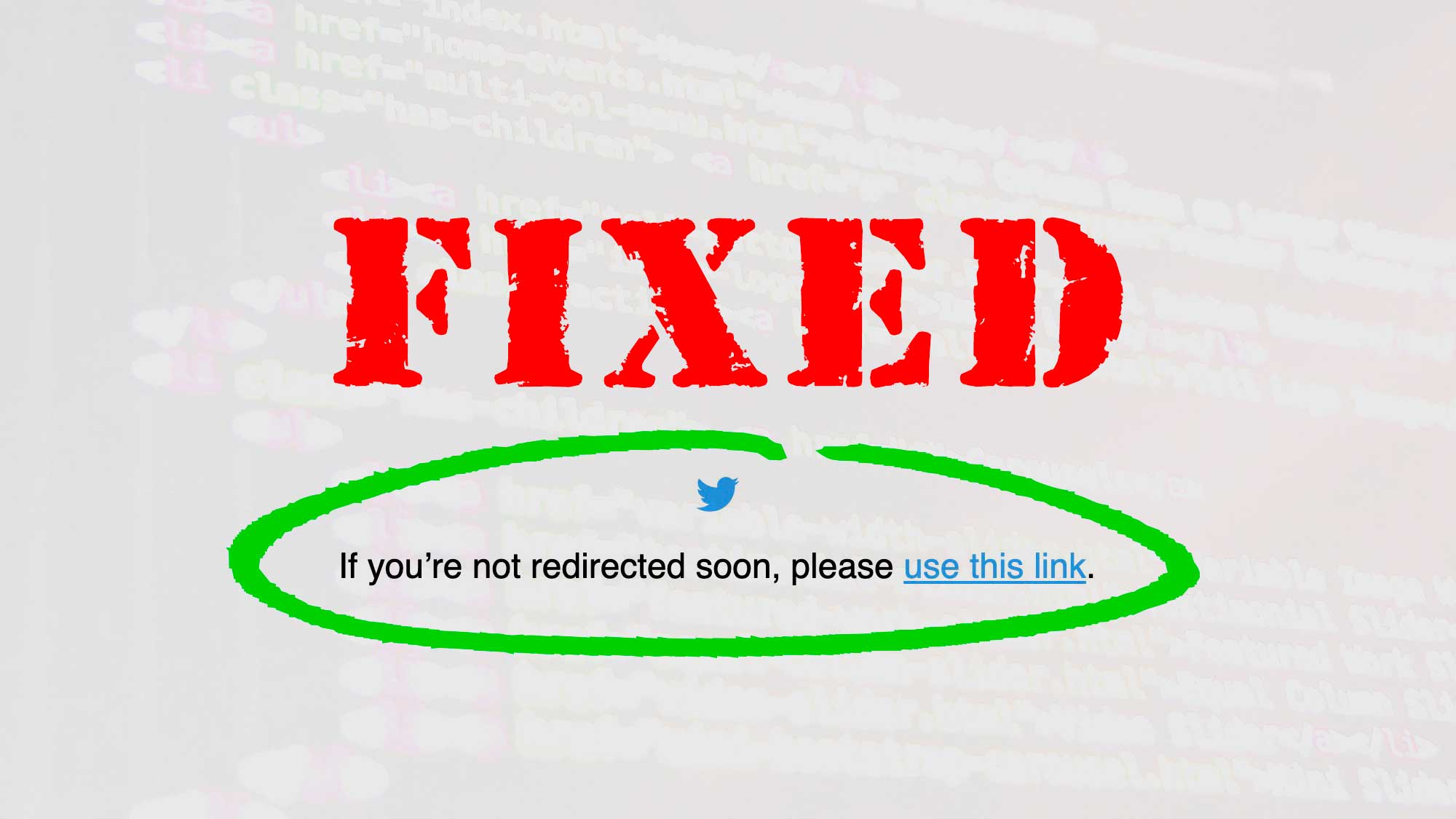 How To Fix The Twitter Error: "If You're Not Redirected Soon Please Use This Link"