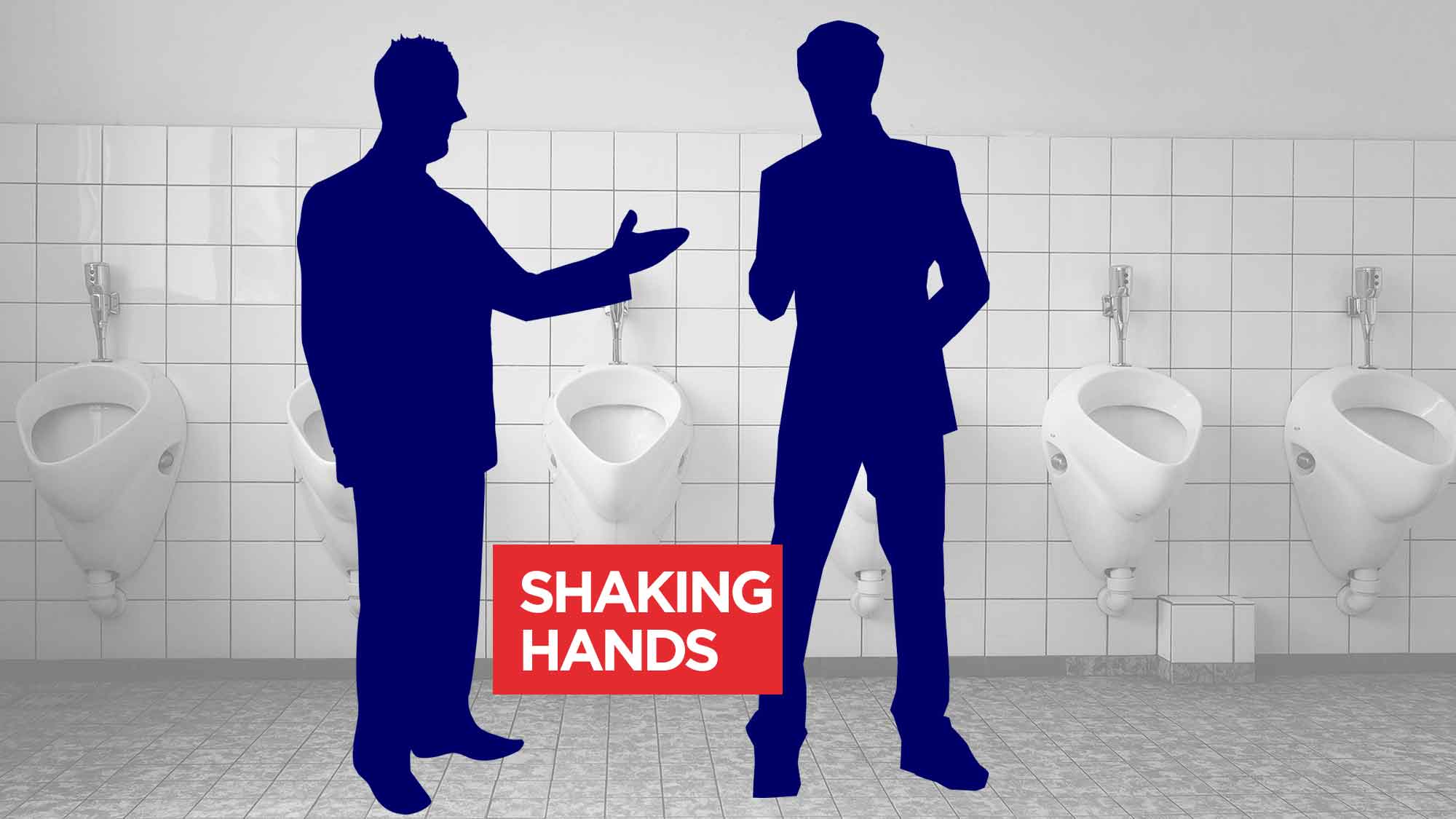 Urinal Etiquette Handshake