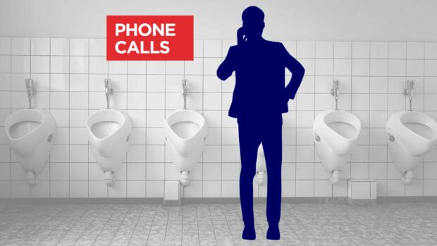 Urinal Etiquette Quiz - Talking At A Urinal - Talking On The Phone
