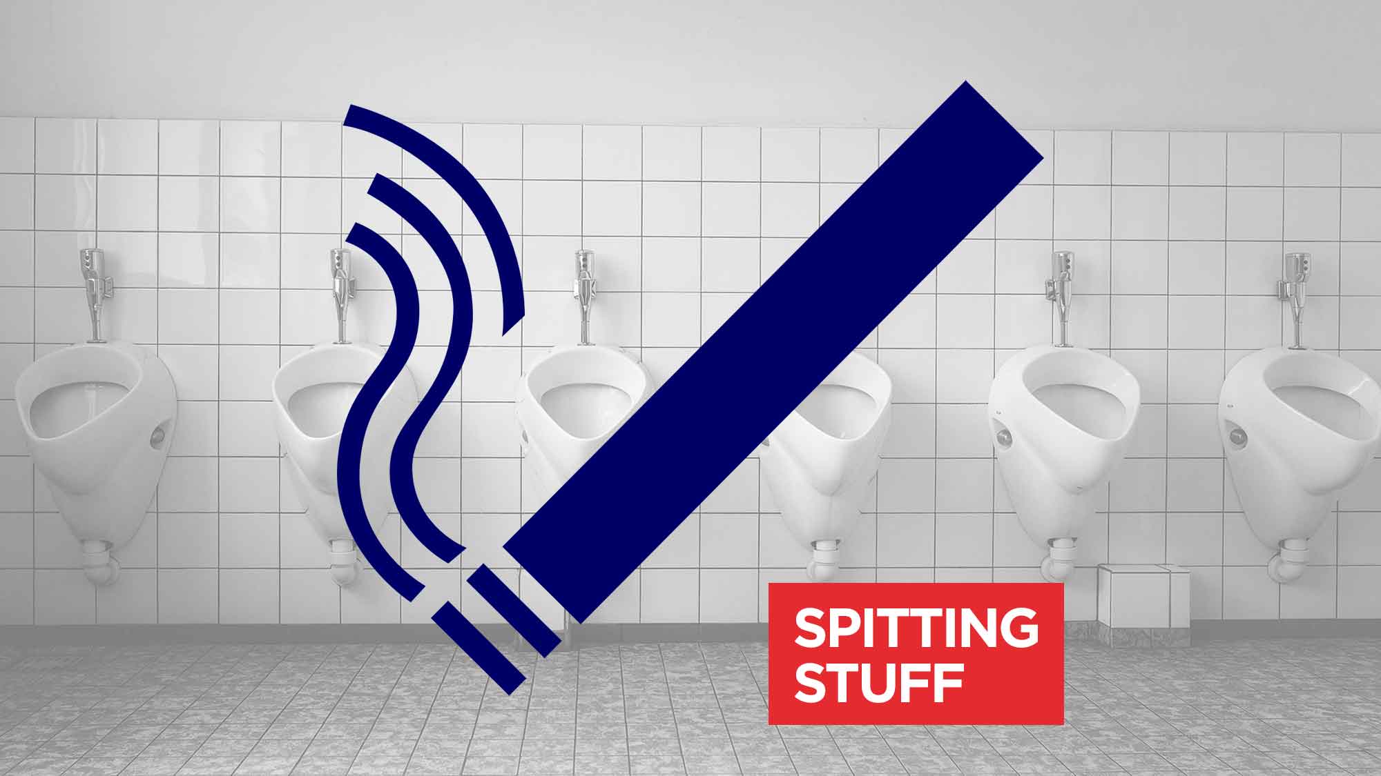 Urinal Etiquette Spit