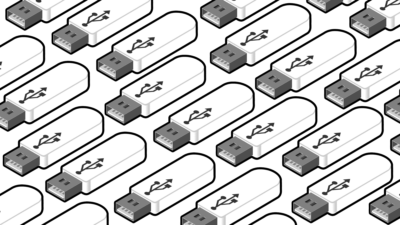 A black and white image of a USB drive for cloning with the Nexcopy USB Flash Drive Duplicator.