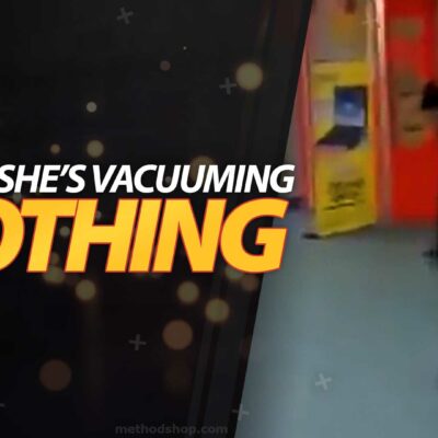 Cleaning Lady Vacuuming Fail