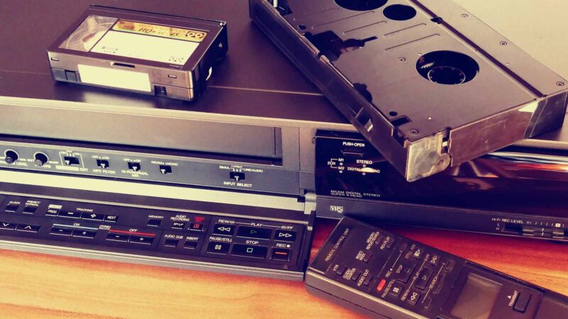 VCR Video Tapes Movie Old Retro Cassette Film