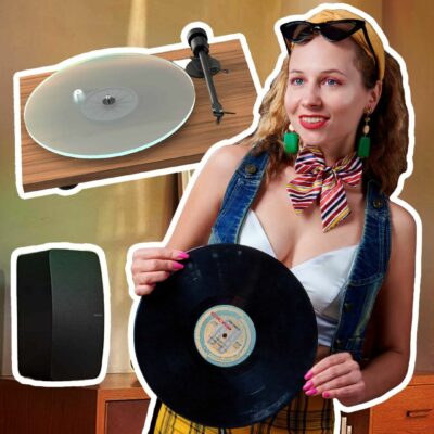 Vinyl Retro Woman Sonos
