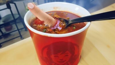 Human finger found in bowl of Wendy's chili