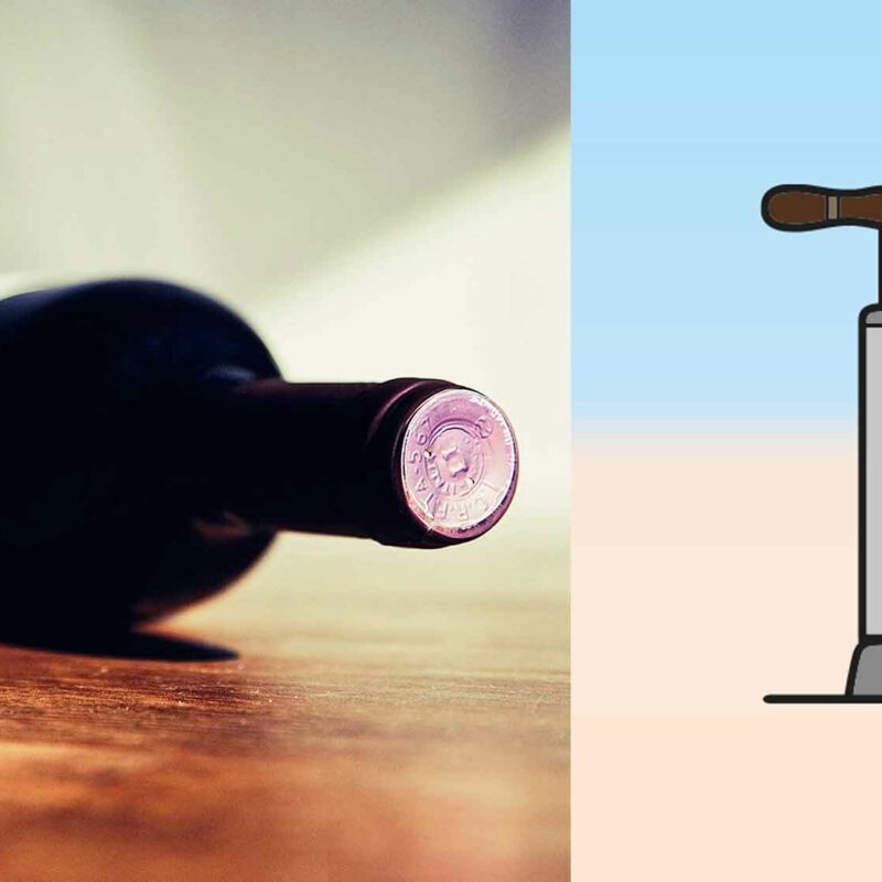 How To Open A Bottle Of Wine With A Bike Pump
