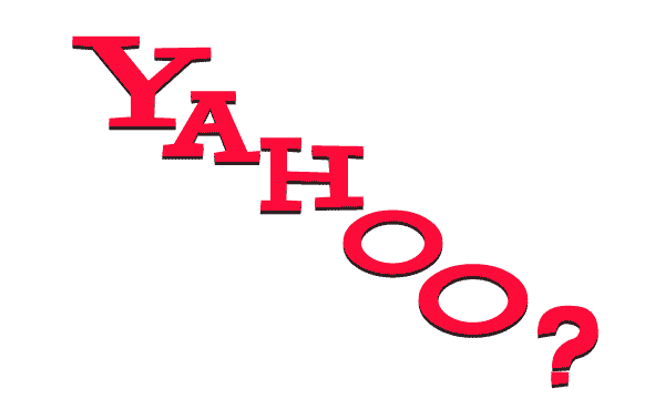 Yahoo Falling - New Logos For A Bad Economy