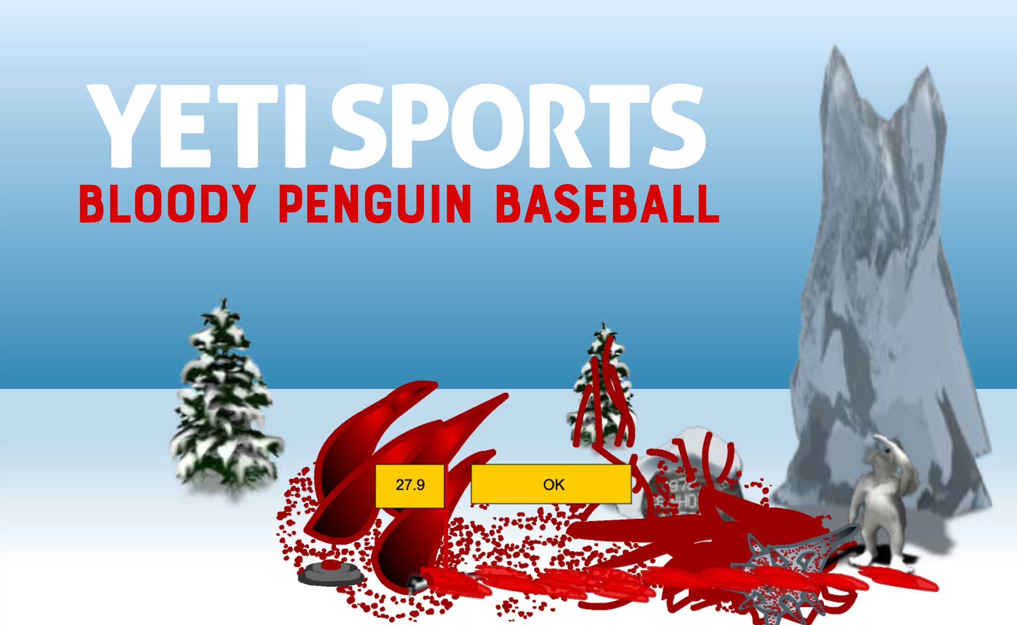Yeti Sports: Bloody Penguin Baseball (Aka Bloody Penguin Toss)