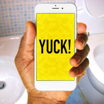 yuck bathroom phone