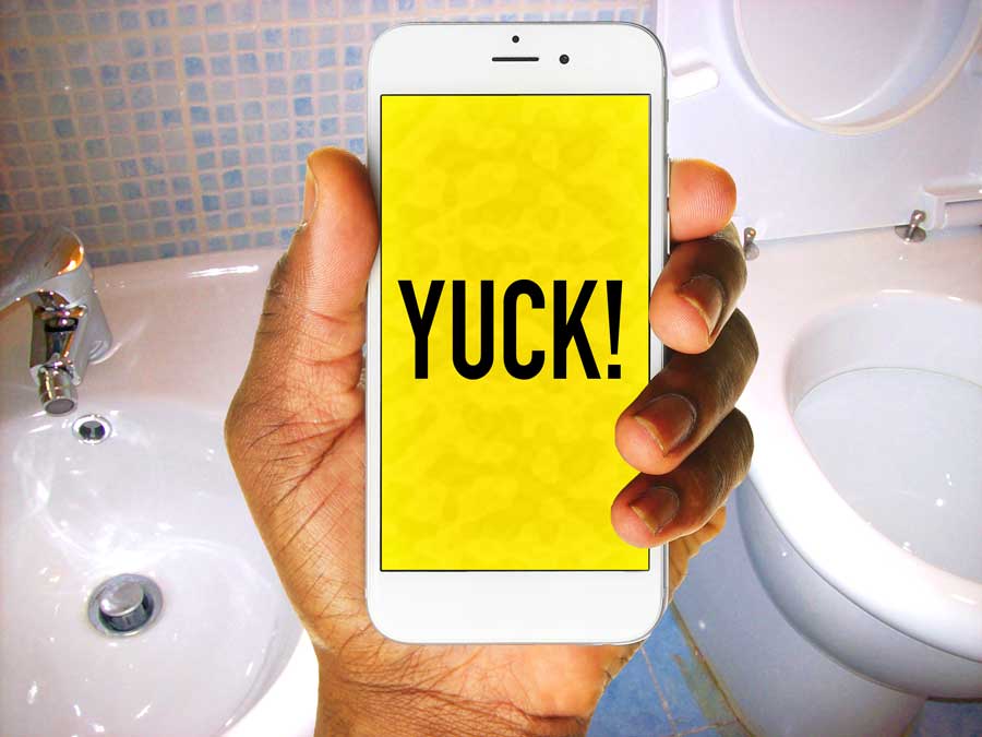 Yuck! Smartphone Usage in Bathrooms Is Making Us All Sick