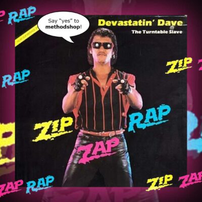 A poster for the Zip Zap Rap featuring Devastatin' Dave